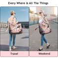 thumbnail image 5 of Dachshund and Flower Travel Tote Bags for Women Carry On,Large Weekender Bags for Women Travel,Multi Functional Duffle Bag for Work,Shopping,Sports, 5 of 5