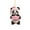 A, variant on Panda with Santa Hat Christmas Ornaments 2D Acrylic Cute Cartoon Xmas Tree Hanging Decorations for Holiday Party New Year Supplies Home Decor and Panda Lover Gifts, 6PCS