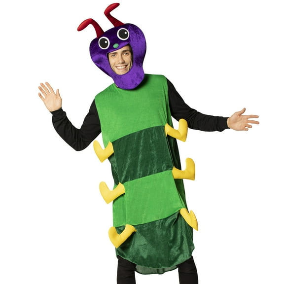 Rasta Imposta Caterpillar Halloween Costume, Adult, One Size Fits Most, Multicolor