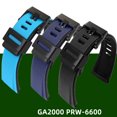 thumbnail image 2 of Correa de caucho para Casio G-SHOCK Octagonal GA 2000 GA-2000-1A2 PRG-650 Pulsera impermeable Pulsera deportiva de silicona 24MM, 2 of 5