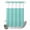 Turquoise Green, variant on No Hook Shower Curtain, Navy Blue Shower Curtains for Bathroom with See Through Top Window, Vintage Country Monochrome Farmhouse Waterproof & Washable Bath Curtain 60"x72"