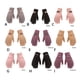 thumbnail image 2 of Minnieouse 1 par de guantes de mujer de terciopelo para invierno, mitones cálidos para clima frío, mitones para pantalla táctil, calentador de manos para guantes y mitones Tipo 1 Negro Minnieouse AP013178-02, 2 of 6