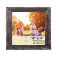 thumbnail image 1 of homeroots home decor 386555 4” x 4” Rustic Farmhouse Rustic Black Wood Frame, 1 of 1