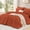 04-Burnt Orange, variant on ANGENIA 7 Pieces King Size Comforter Sets Dark Emerald Green - Bed in a Bag Lightweight Fluffy All Season Bed Sets with Comforter, Sheets, Pillowcases & Shams