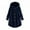 Navy, variant on Whlbf Plus Size Womens Coats,Women Plus Size Button Plush Tops Hooded Loose Cardigan Wool Coat Winter Jacket