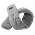 thumbnail image 4 of Bufanda térmica con alimentación por USB, suave y cálida, para aliviar el dolor, con vibración, masaje, color puro, para adultos mayores, gris oscuro, 4 of 14