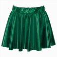 thumbnail image 4 of Kids Girl Shinny Metallic Skater Skort Ballet Dance Athletic Mini Skirt Dancewear, 4 of 4