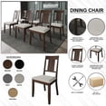 thumbnail image 5 of Castle Place Simple Wooden Dining Chair, Set of 2, Black, 5 of 8