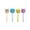 E, variant on Honmine Plush Ball Gel Pen Set of 4, Cartoon 0.5mm Black Ink Pen for Writing, Cute Stationery Supplies for Office, Home, Journaling, 0.14 fl oz Each