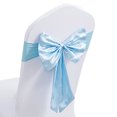 thumbnail image 1 of 20Pcs Elegant Satin Wedding/Party Chair Cover Sashes/Bows - Double-Layer Bow Ribbon Tie Back Sash, 1 of 5