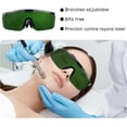 thumbnail image 3 of Gafas de seguridad IPL con lente engrosada de 2,5 mm, 200 nm-2000 nm, antivaho, filtro de absorción UV400, OD4+ para bronceado, depilación y protección ocular., 3 of 5