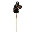 thumbnail image 2 of MERIGLARE Bâton Cheval Amusant Robuste Bâton d'Équitation pour Garçons Filles Enfants de 3 Ans+ Noir Sans Rouleau, 2 of 9