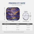 thumbnail image 4 of Multi-Size 2pce Car Front Glass Visor Collapsible Sunscreen No Odor Comfortable For Most Cars Suv Trucks Purple Gold Marble, 4 of 7