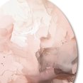 thumbnail image 3 of Designart "Delicate Marble Pink Abstract I" Abstract Metal Round Wall Art Prints, 3 of 5