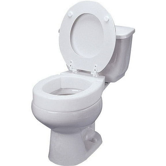 Ableware 725711000 Hinged Elevated Toilet Seat Regular by Maddak