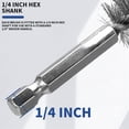 thumbnail image 7 of NOGIS Stainless Steel Bore Brush, 6 Pieces Bore Cleaning Brush Set with Handle, Wire Bore Brush Set in Different Sizes for Power Drill Impact Driver, 7 of 7