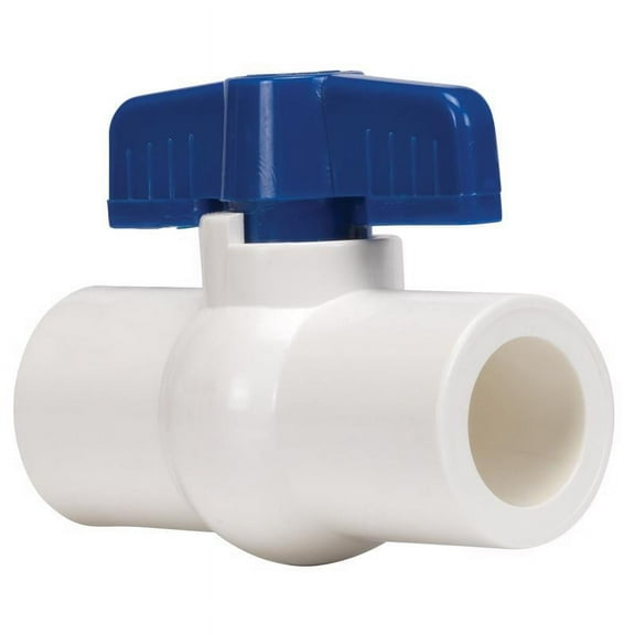 Homewerks Worldwide VBVP40E8B 2 in. PVC Sch. 40 Slip x Slip Ball Valve