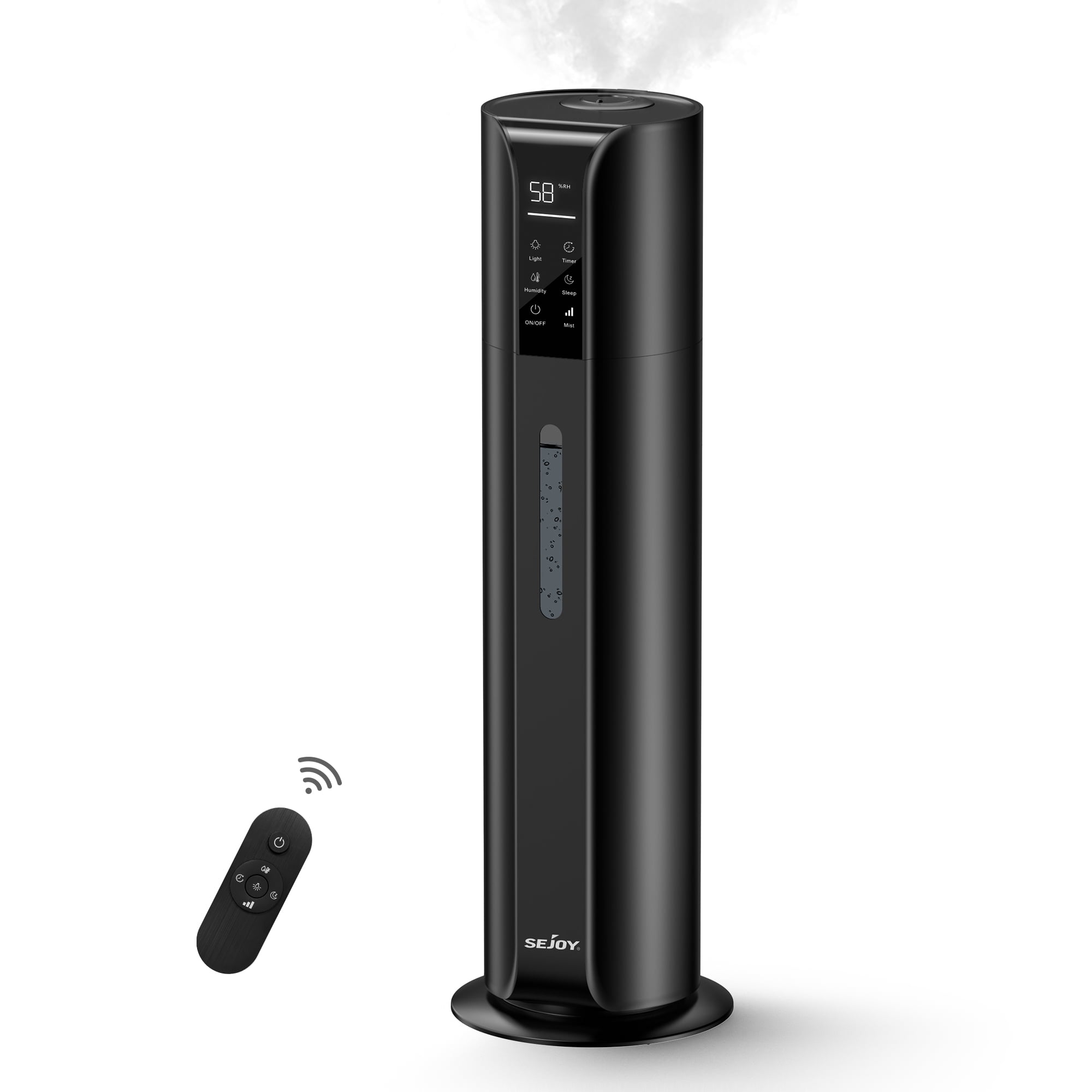Sejoy Humidifiers for Room Bedroom Home, 9L 2.4Gal Cool Mist Tower Top