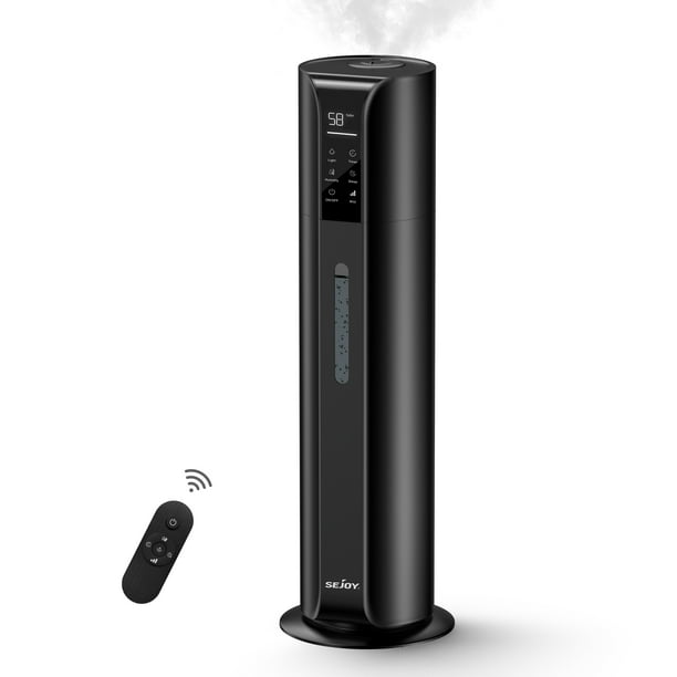 Sejoy Humidifier for Room Home Bedroom, 9L 2.4Gal Cool Mist Tower Top
