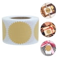 thumbnail image 3 of Miangastore 500Pcs Party Favor Kraft Labels Stickers Blank Gift Sealing Decor Stickers, 3 of 8