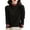 Black, variant on WTOBBY Women's Fashionable Embroidered Long-Sleeve Top with High Neck, Retro Ethnic Design for Inner Layer, Featuring Deung Embroidery and Literary Style, Great for Layered Outfits,Black L