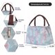 thumbnail image 2 of Bolsa de almuerzo, lonchera aislada, bolsa de mano reutilizable para alimentos, grande, impermeable, bolsa de mano para mantener caliente/fresco/fresco, adecuada para adultos, oficina, escue, 2 of 5