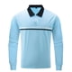 thumbnail image 3 of pstuiky manga larga de hombre, Camisa deportiva de manga larga con solapa y botones para hombre top de hombre xxxl, 3 of 4