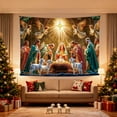 thumbnail image 4 of ZZkhGO Christmas Nativity Banner, Star Canopy Christmas Decor, Removable Religious Christmas Banner for Home Church Display, 4 of 4