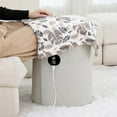 thumbnail image 3 of Under Desk Foot and Leg Warmer, Portable Electric Heater with Soft Blanket, Foldable Personal Space Heater for Office & Home Use, Quiet Under Desk Heating with Thermostat Control, 3 of 7