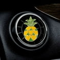 thumbnail image 2 of YUEVE Car Clip Air Perfume Fragrance Aromatherapy Diffuser Alloy Bling Pineapple Decoration Ornament Locket Bracelet for Couples Air Car Ice Vent Clip Car Vent Air Spray Air Car Plug in Car Clips, 2 of 3