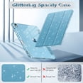 thumbnail image 2 of Fintie Slim Case for iPad Air 11-inch M4/M3/M2 (2026/2025/2024), iPad Air 5th/4th Generation (2022/2020) 10.9 Inch– Sparkly Glitter Cover with Clear Back Shell, Blue, 2 of 9