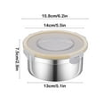 thumbnail image 4 of Kcavykas Airtight Stainless Steel Storage Box 304 Stainless Steel Refrigerator Bento Box with Lid Rectangular Food Container Leak-Proof Lunch Box for Meal Prep and Storage, 4 of 7