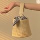 thumbnail image 3 of Bolso tipo cubo Kuymtek de paja para mujer Beige, 3 of 9