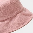 thumbnail image 4 of CoCopeanut Baru Wanita Plus Mewah Corduroy Topi Ember Perempuan Solid Musim Dingin Solid Streetwear Hangat Lipat Besar Lebar Visor Topi Datar Topi, 4 of 6