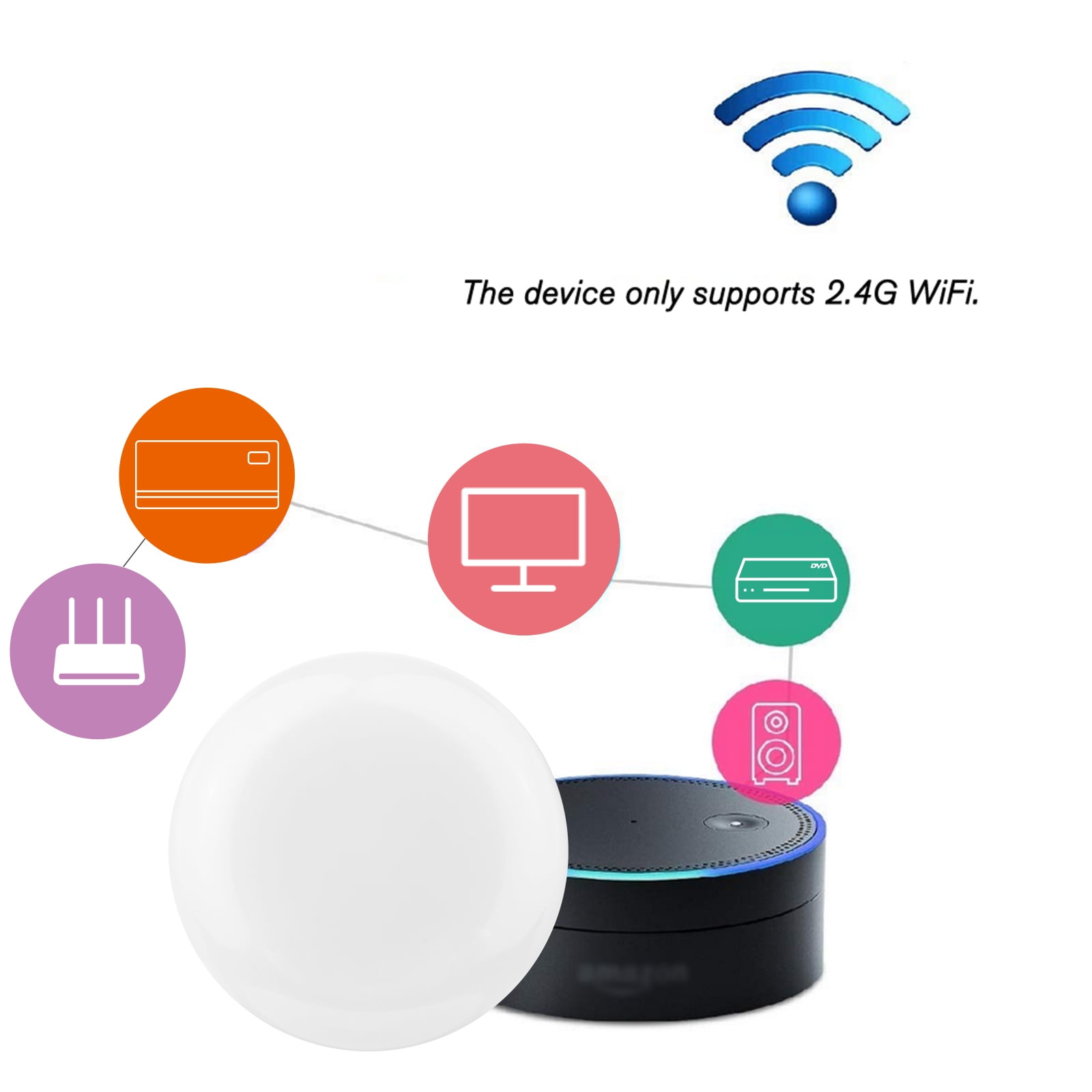 Télécommande Universelle Wi-Fi Tuya - Contrôle IR Et RF - Compatible Google Home - Application Smart Life
