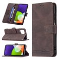 thumbnail image 1 of For Samsung Galaxy A22 4G Magnetic Clasp RFID Blocking Anti-Theft Leather Case with Holder & Card Slots & Wallet(Brown), 1 of 3