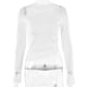 thumbnail image 5 of New Patchwork Top For Women Stylish Slim Hook Long Sleeves Crewneck T-Shirt, 5 of 8