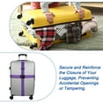 thumbnail image 5 of 2" x 6.5' Luggage Strap Polyester Adjustable Suitcase Belt for Travel Packing Bag Closure Identify, Purple 4 Pack, 5 of 6