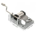 thumbnail image 6 of Dytern DIY Music Box Movement Hand Crank Musical Mechanism DIY Music Box Replacement Mechanism, 6 of 11