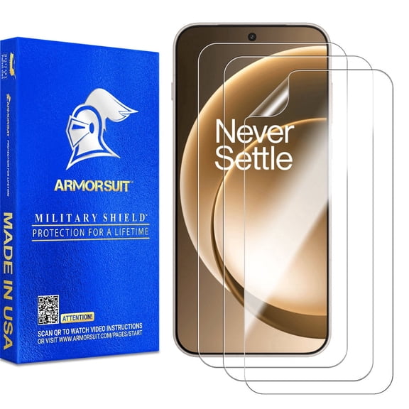 ArmorSuit 3 Pack for OnePlus 15 (6.8 Inch, 2026) Screen Protector Case Friendly MilitaryShield HD Clear Film - Made in USA