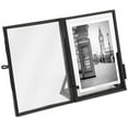 thumbnail image 2 of Isaac Jacobs 2x3, Black, Vintage Style Brass and Glass, Floating Photo Frame, Metal, Vertical, with Locket Closure and Angled Base, 2 of 6