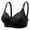Black, variant on IROINNID Women's Bras Push-Up Solid Lace Full Coverage Comfortable Embroidered Underwear No Rims Underwear