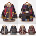 thumbnail image 4 of Abrigo de talla grande para mujer Abrigo con capucha y forro de piel sintética mullida Chaqueta de i Abody Extragrande, 4 of 7