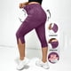 thumbnail image 2 of Pantalones de Cintura Elásticos para Mujeres Casual Caminando con Bolsillos Impresos No Tejido Denim Imitación Denim Hendidura Doblado Cómodo para Salir, 2 of 8