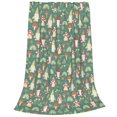 thumbnail image 2 of Honeii Mushrooms Gnome Print Fleece Blanket - Throw Blanket for Bed, Sofa, Couch, Camping, and Travel , Microplush Ultra Soft Warm Blanket-40"x30", 2 of 7