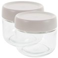 thumbnail image 2 of Airtight Jars With Lids Glass Kitchen Canister For Food Storage Beige 8.00X8.00X7.50CM 2Pcs, 2 of 4