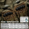 thumbnail image 2 of Glove Station The Motorcycle Gloves - Gloves with Touchscreen for Outdoor Sports, BMX, Dirt Bike and Cycling - Gloves for Airsoft, Paintball and Work - Green, XL Size, 2 of 3