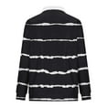 thumbnail image 5 of yillto Men Striped Sweatshirts Big and Tall Tops Quarter Zipper Pullover Long Sleeve Loose Sweatshirt, 5 of 5