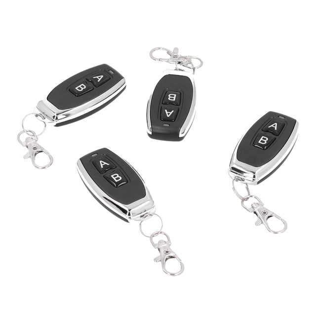 Llave De Control Remoto, Llavero Para Puerta De Garaje, 12 V, 433 MHz, Alta Sensibilidad, Baja Interferencia, 4 Piezas De Metal Para Puerta De Garaje