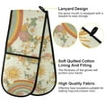 thumbnail image 2 of Yayeee Double Oven Mitt Kitchen Heat Resistant Baking 35" x7" Quilted Glove, Beige Clouds, 2 of 6